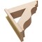 Ekena Millwork 7 1/2-in W x 26-in D x 26-in H Funston Trad Rough Cedar Woodgrain TimberThane Outlooker, Primed Tan OUTUR075X26X26FST04RCPR - alternate 5